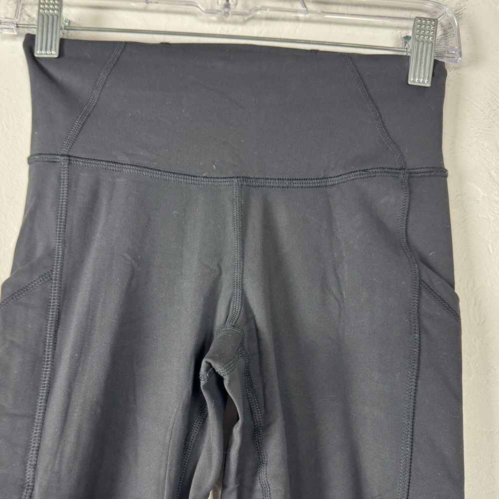 Prana Leggings Electa‎ ll Solid Black Workout Ath… - image 3